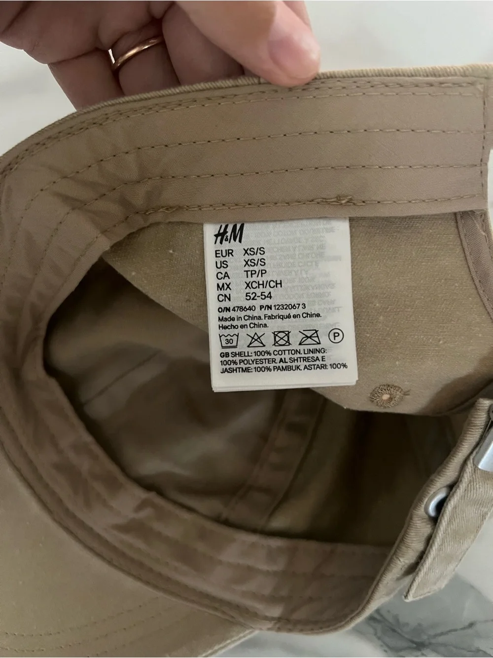 H&M baseball cap